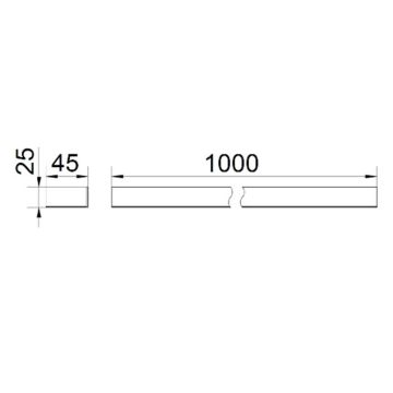 Avenarius Spiegelabdeckung 100 cm