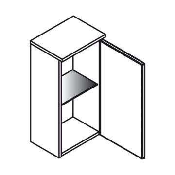 Lanzet Ergänzungsschrank Oberschrank / Hängeschrank - 30 cm Skizze