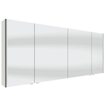 Pelipal Spiegelschränke Spiegelschrank - 143,2 cm, 4 Drehtüren, 4 Glaseinlegeböd