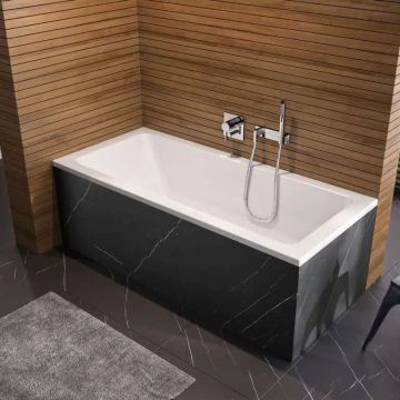 Repabad Abano Rechteck-Badewanne 170 Mono - Acryl, in Weiß, Ambiente